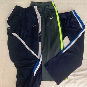 Size M three pairs of boys straight leg sweats